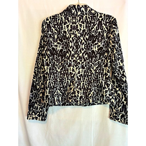 Live a Little Tops - Live a Little Women's M Animal Print Collared Button-Down Long Sleeve Blouse M